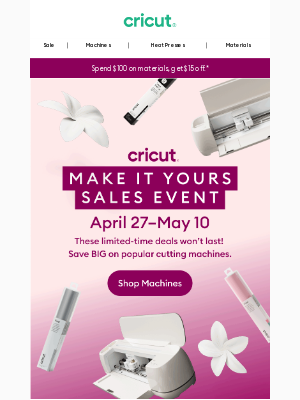 Cricut - Up to 40% Off Machines! 😱