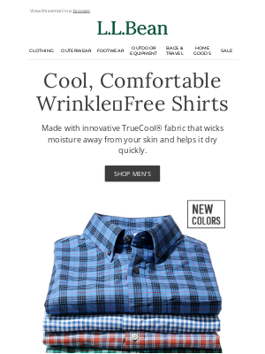 L.L.Bean - All-Cotton Shirts That Won't Wrinkle