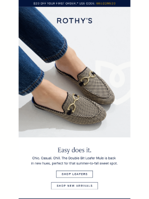 Rothy's - The Loafer Mule in Classic Micro Check is back, baby!