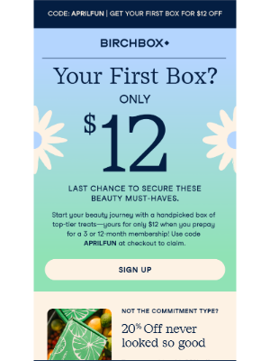 Birchbox USA - Last Chance for This Discount!