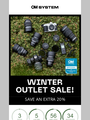 Olympus - Winter Outlet Sale Ends Monday: Save an Extra 20%