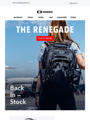 Ogio - Back In Stock! Shop Renegade Pro Backpack!