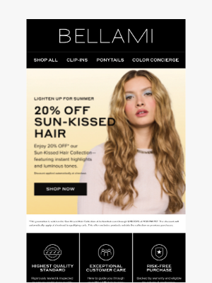 BELLAMI Hair - ☀️ 20% OFF Sun-Kissed Hair – Your Summer Glow Starts Here