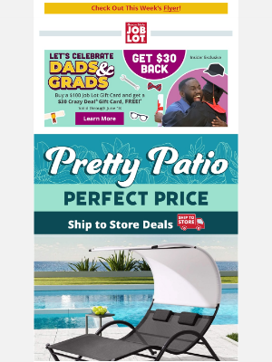 Ocean State Job Lot - Get Your Patio Summer-Ready with Ship to Store!