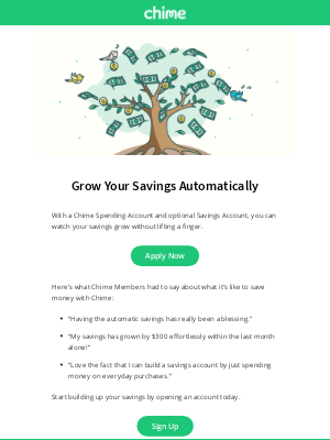 Chime - 1 Easy Way to Grow Your Savings