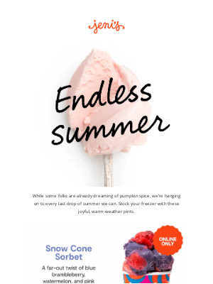 Jeni's Splendid Ice Creams - Beat the heat with summer ice creams!