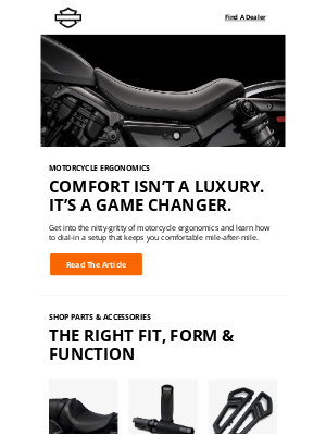 Harley-Davidson - Bike ergonomics: what to know