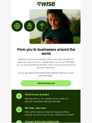 Wise - Pay your travel expenses ahead of time