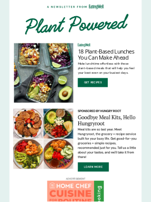 EatingWell - 18 Plant-Based Lunches You Can Make Ahead