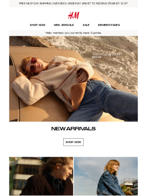 H&M - New denim, tops & faux-leather looks