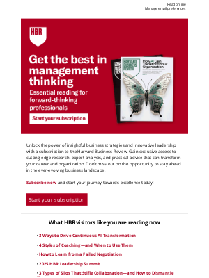 Harvard Business Review - Access the knowledge of the world’s leading business minds