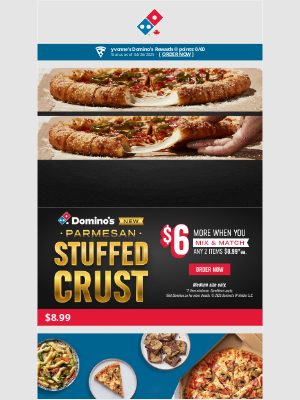 Dominos (Canada) - Let’s get cheesy! 😋
