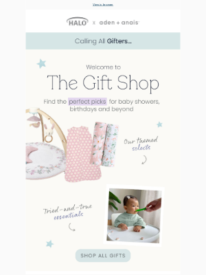 aden + anais - Welcome to the Gift Shop 🎁👶