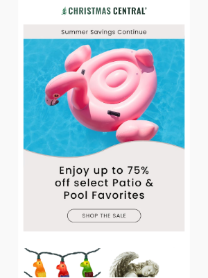 Christmas Central - Make a Splash: Up to 75% Off Pool & Patio Must-Haves!