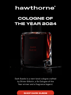 Hawthorne - Cologne of the Year 2024: A Masterpiece by Olivier Gillotin