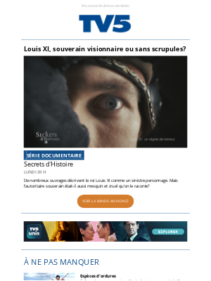 TV5 Unis (Canada) - 👑 Louis XI, le monarque paranoïaque