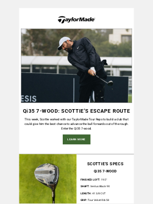 TaylorMade Golf - Why Scottie Scheffler Added a Qi35 7-Wood to His Bag