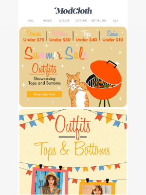 ModCloth - Summer blowout ends today — up to 75% off