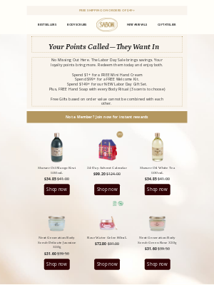 Sabon NYC - Because Your Points Don’t Believe in FOMO