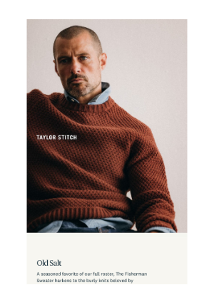 Taylor Stitch - The Fisherman Returns