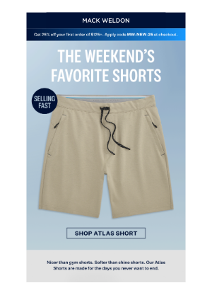 Mack Weldon - Trending now: Atlas Shorts.