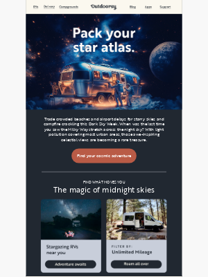 Outdoorsy - Starry nights await 🌌
