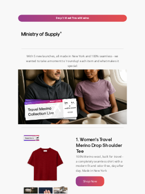 Ministry of Supply - Drop 1: Travel Merino is LIVE