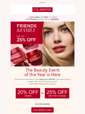 Clarins (Canada) - Save up to 25% OFF now!  🎉​