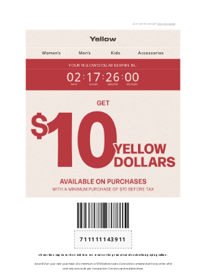 Yellow Shoes - $10 Off—Only Until Sunday! ⏰
