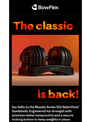 Bowflex - BIG NEWS! SelectTech dumbbells are here