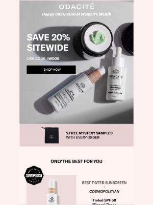 Odacité - Empower your skin & save 20%  🙌