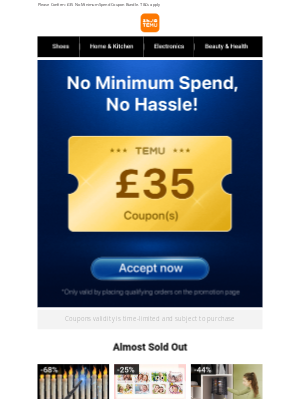 Temu (United Kingdom) - Your patience has paid off!