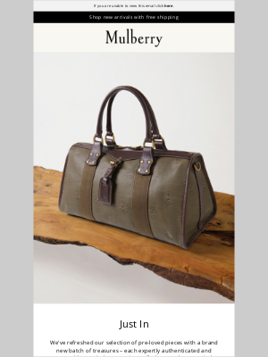 Mulberry (United Kingdom) - Just in: pre-loved perfection