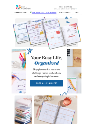 Erin Condren - You do it all—make sure your planner does too.