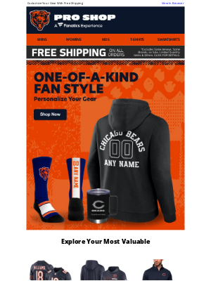 Chicago Bears - Make Your Fan Style Unique