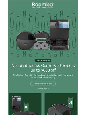 iRobot - Up to $600 off for Father’s Day starts now!