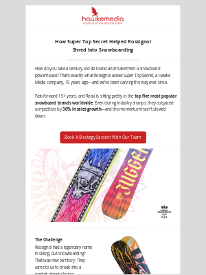 Hawke Media - Rossignol’s 30% Growth Surge — By Super Top Secret