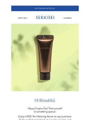 Sekkisei-usa - 🎉 Beautiful, Celebrate Singles Day with a Free Gift! 🎁