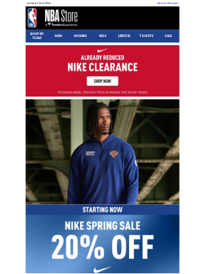 Los Angeles Lakers - NIKE SPRING SALE STARTS NOW: 20% Off Nike Gear