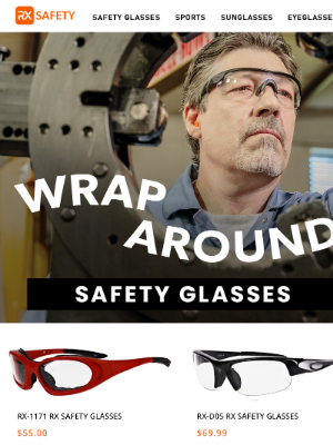Wrap Around Safety Glasses - Favorite Styles