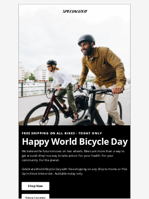Specialized Bicycle Components - Celebrate World Bicycle Day