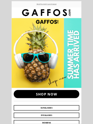 Gaffos - Summer Ready? Our New Sunglasses Are Here!