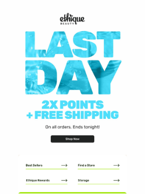 Ethique - flash sale ending soon!