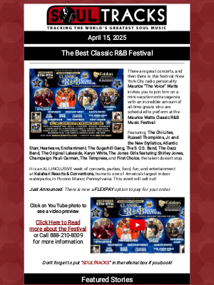 SoulTracks, LLC - The Best Classic R&B Festival arrives, plus a musical tribute to Quincy Jones