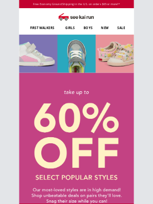 See Kai Run - Up to 60% Off Styles Still Waiting for You