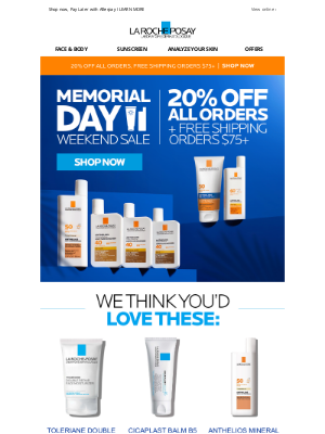 La Roche-Posay - Ends Soon 💙 20% Off & Free Shipping