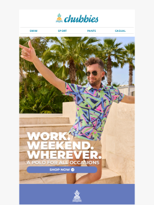 Chubbies - Worn by legends. Worn by you.