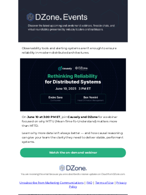 DZone - Stop Chasing Alerts. Start Ensuring Reliability.