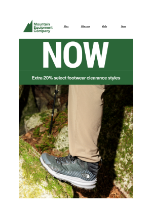 MEC (Canada) - Extra 20% off select footwear — ends soon