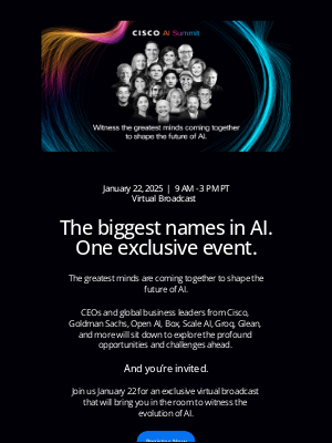 Cisco - You're Invited: Cisco AI Summit